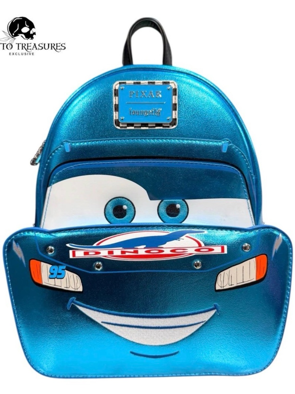 Dinoco Lightning McQueen Loungefly Mini Backpack - NWT